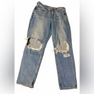 American Eagle Outfitters- Strigid Ripped Mom Jean